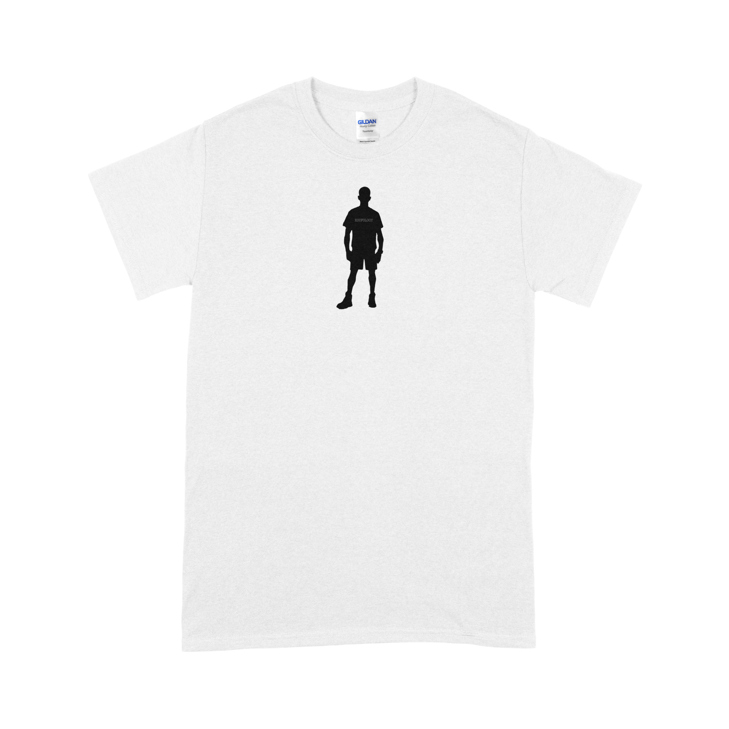 Hoopology T-shirt White Silloutte